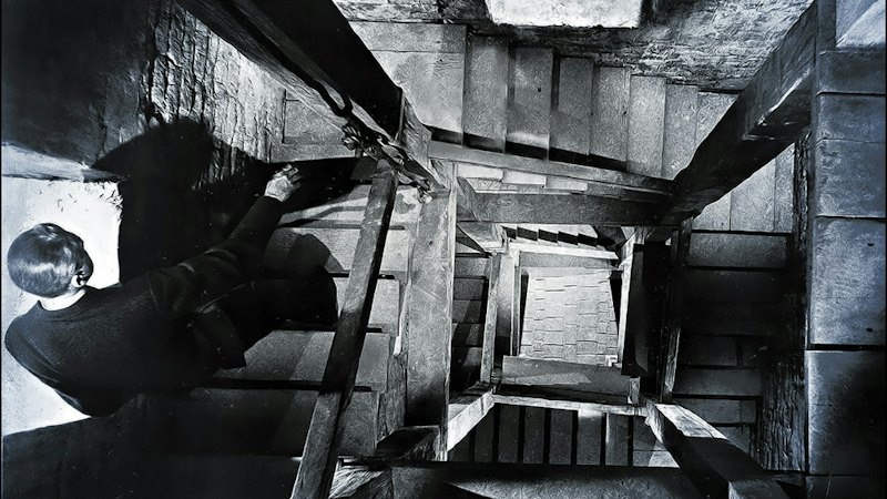 Mission Bell Tower, “Vertigo”: Another Hitchcock classic. The movie wasn’t scary, but it makes me scared of heights just looking at Jimmy Stewart on those stairs. – Derek Hayn